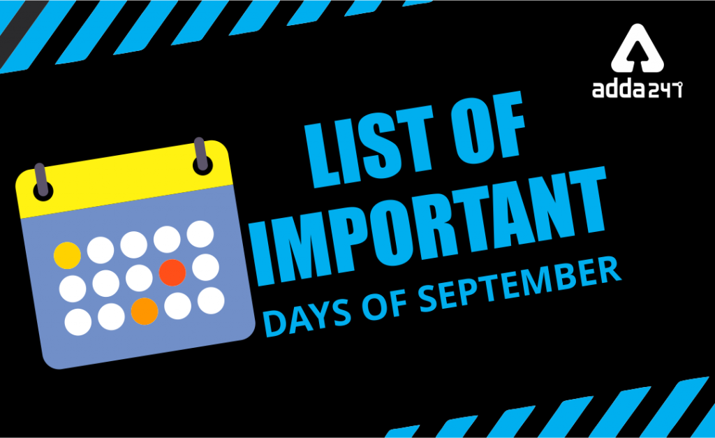 List of Important Days in September