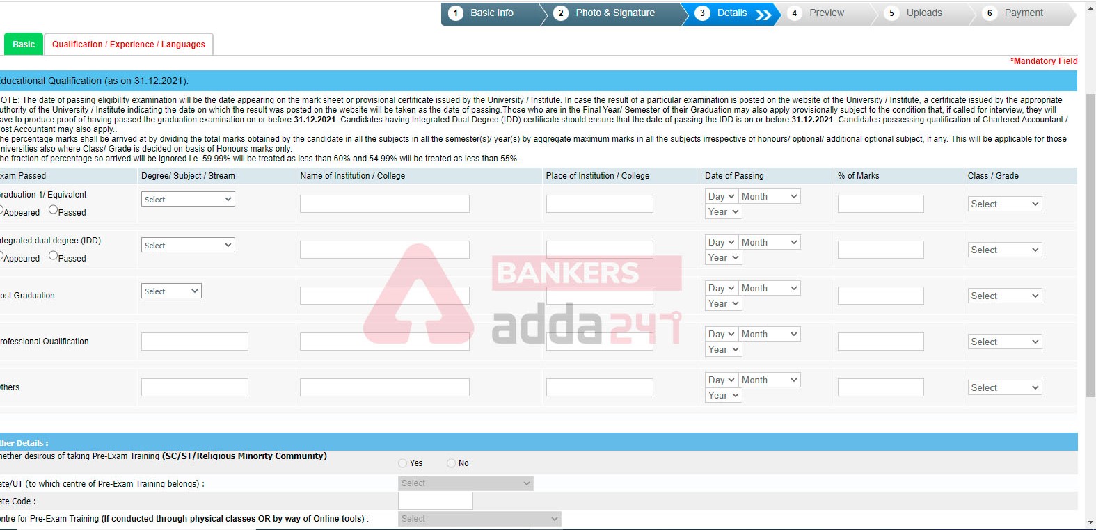 Sbi po apply online 2021 last date to application form till 25th october