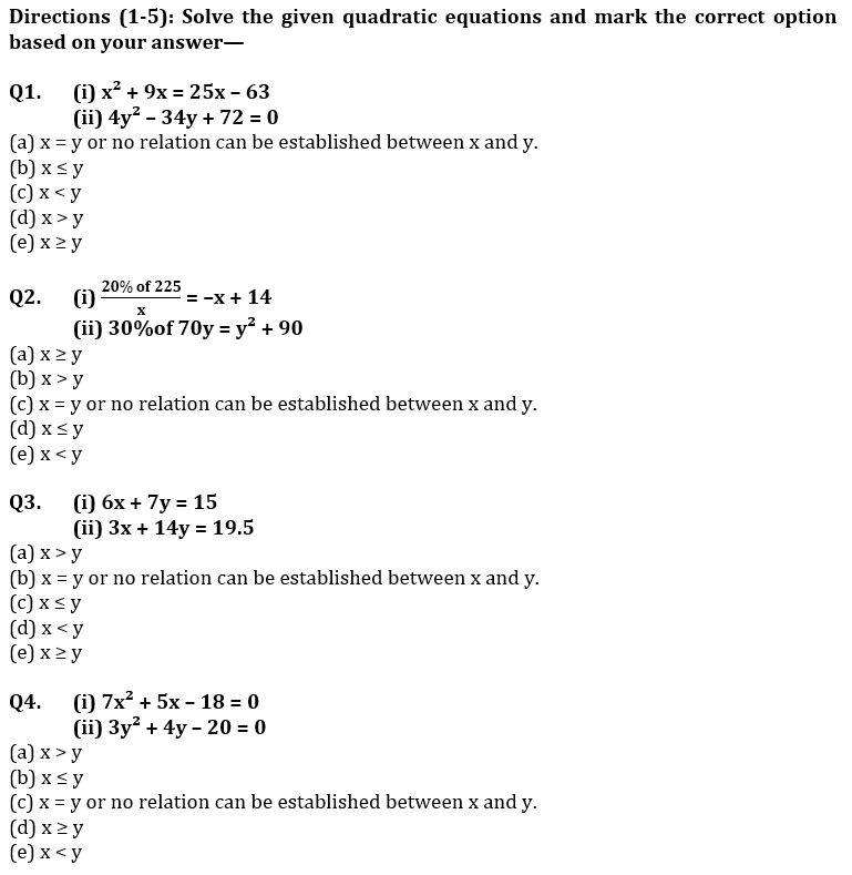 Quantitative Aptitude Quiz For Bank Prelims Exam 2021-24th December – Home_3.1