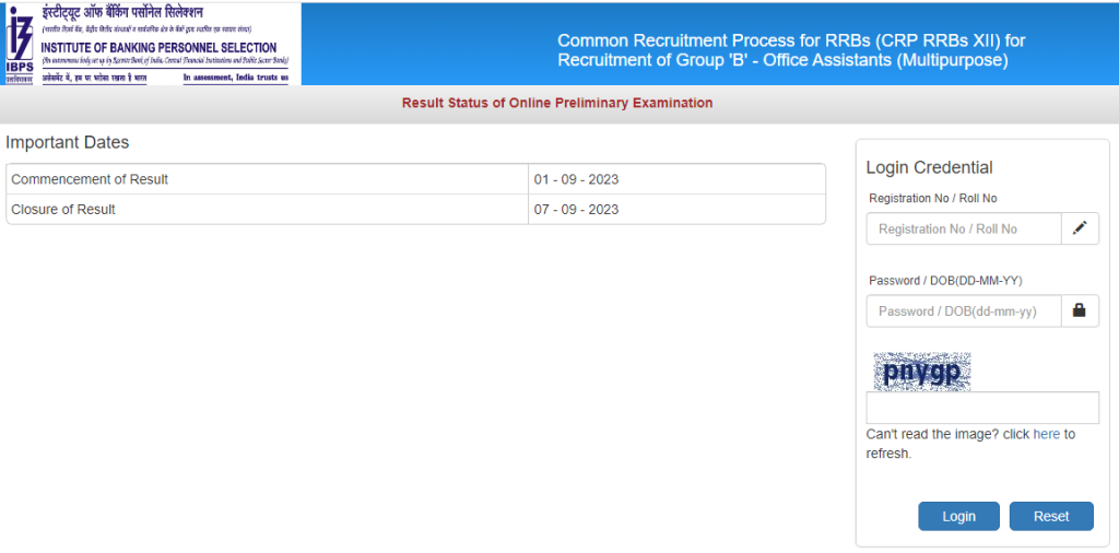 IBPS RRB लिपिक निकाल 2023 आऊट, ऑफिस असिस्टंट प्रिलिम्स निकाल तपासा_70.1