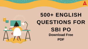 500+ English Questions for SBI PO