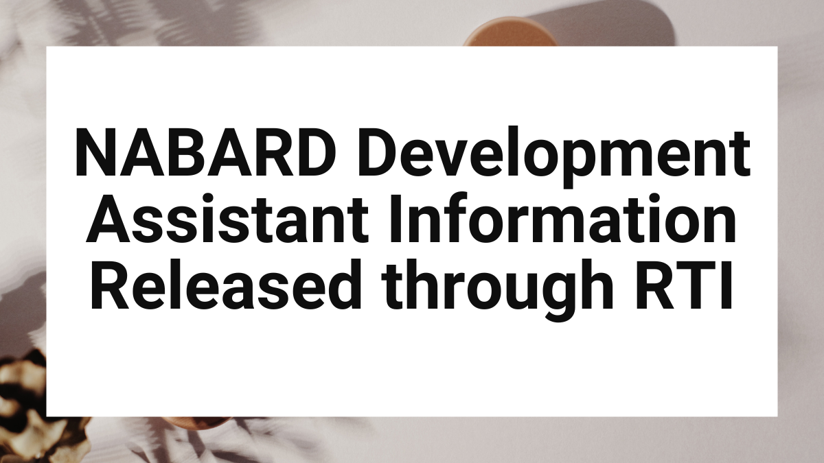 NABARD Development Assistant Information Released through RTI