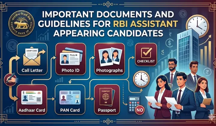 Important Documents and Guidelines for RBI Assistant Appearing Candidates