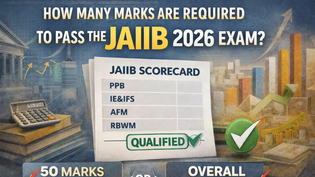 How Many Marks Are Required to Pass the JAIIB 2026 Exam