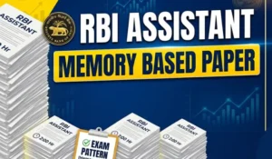 RBI Assistant Memory Based Paper