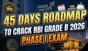 45 Days Roadmap To Crack RBI Grade B 2026 Phase I Exam