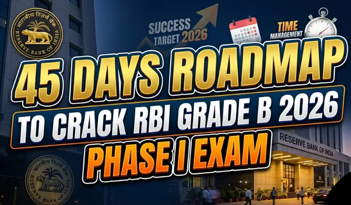 45 Days Roadmap To Crack RBI Grade B 2026 Phase I Exam