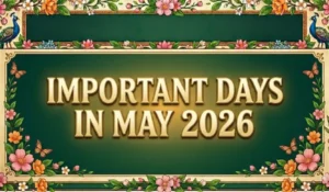 Important Days In May 2026