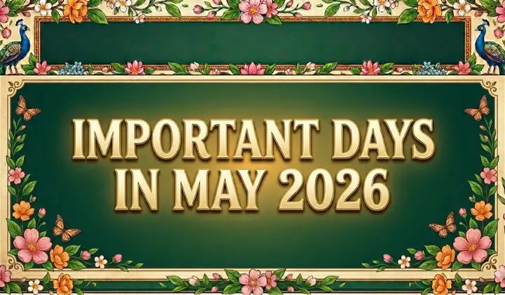 Important Days In May 2026