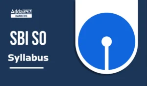 SBI SO Syllabus