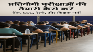 प्रतियोगी परीक्षाओं की तैयारी कैसे करें: बैंक, SSC, रेलवे, और शिक्षक भर्ती के लिए सम्पूर्ण मार्गदर्शिका