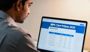 IBPS क्लर्क स्कोरकार्ड 2025