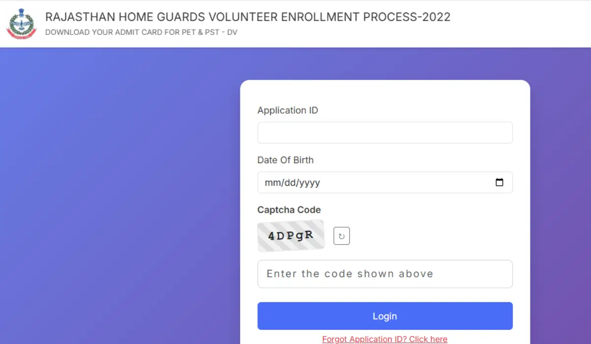 Rajasthan Home Guard Physical Test Admit Card 2026