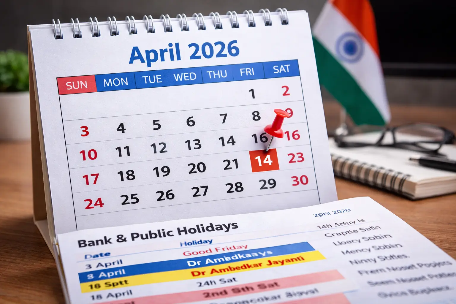 April 2026 Holiday List