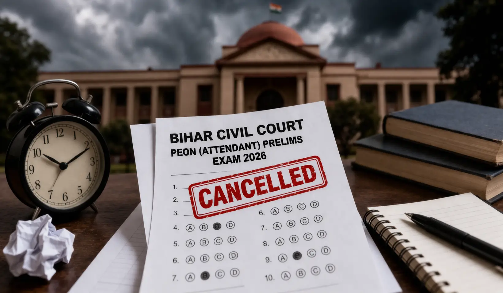 Bihar Civil Court Peon Exam 2026 Cancelled