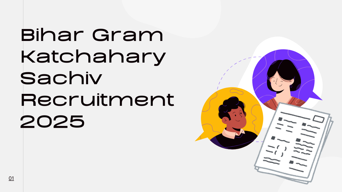 Bihar Gram Katchahary Sachiv Recruitment 2025
