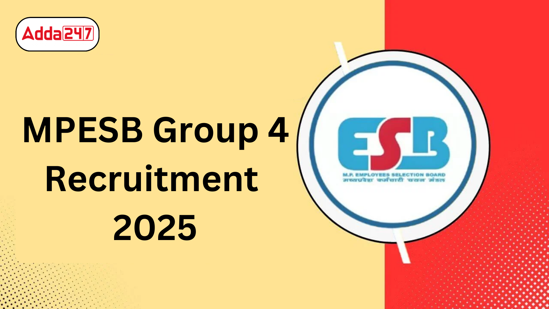 MPESB Group 4 Recruitment 20205