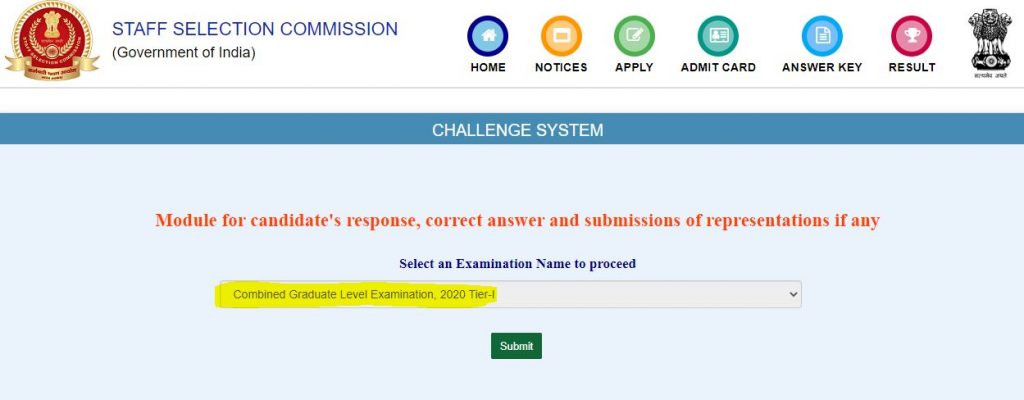 SSC CGL Answer Key : Participate in SSC CGL Exam Survey 2021