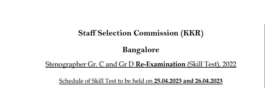 SSC Stenographer Exam Date 2023, Check Official Notice with Exam Schedule_50.1