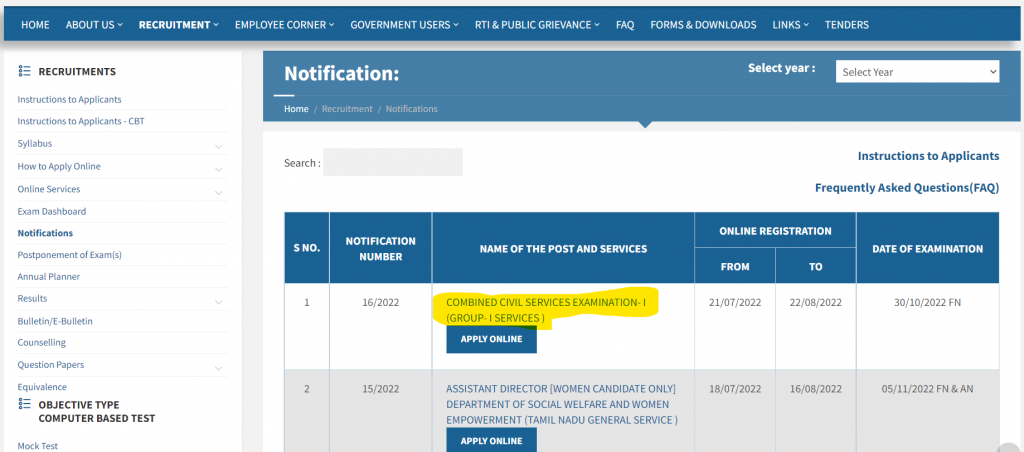 TNPSC Group 1 Notification 2022 Out, Apply Online, Age Limit_50.1
