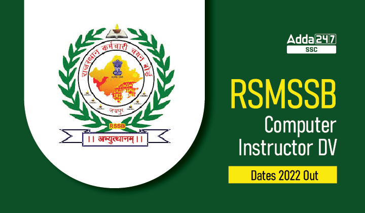 RSMSSB Computer Instructor DV Dates 2022 Out-01 (1)