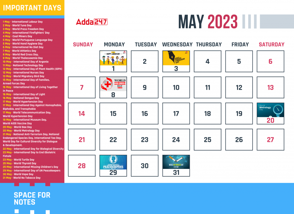 Important Days In May 2023 Complete List Of May Events