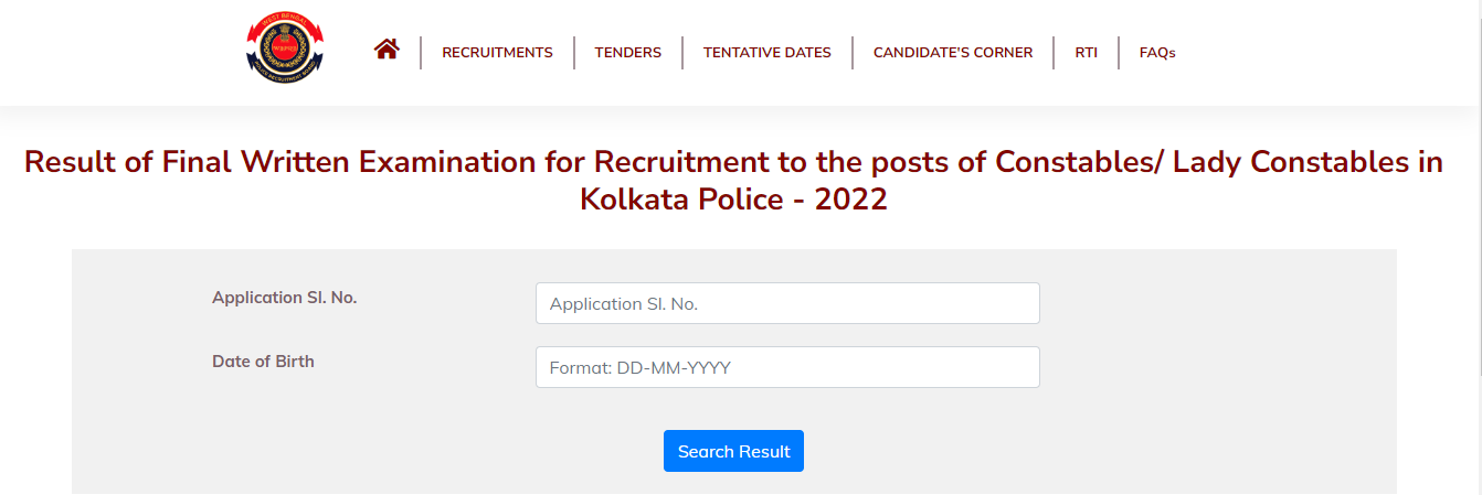 Kolkata Police Constable Result 2023_3.1
