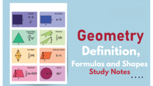 Geometry -Definition, Formulas and Shapes