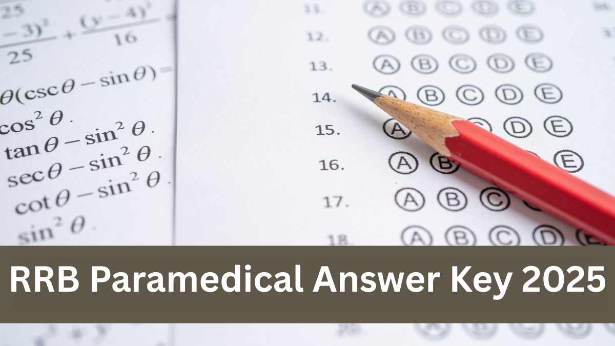 RRB Paramedical Answer Key 2025