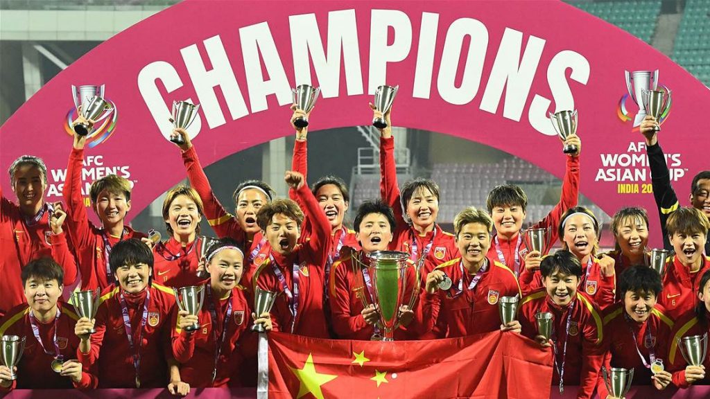 China wins AFC Women's Asian Cup India 2022 Football Tournament