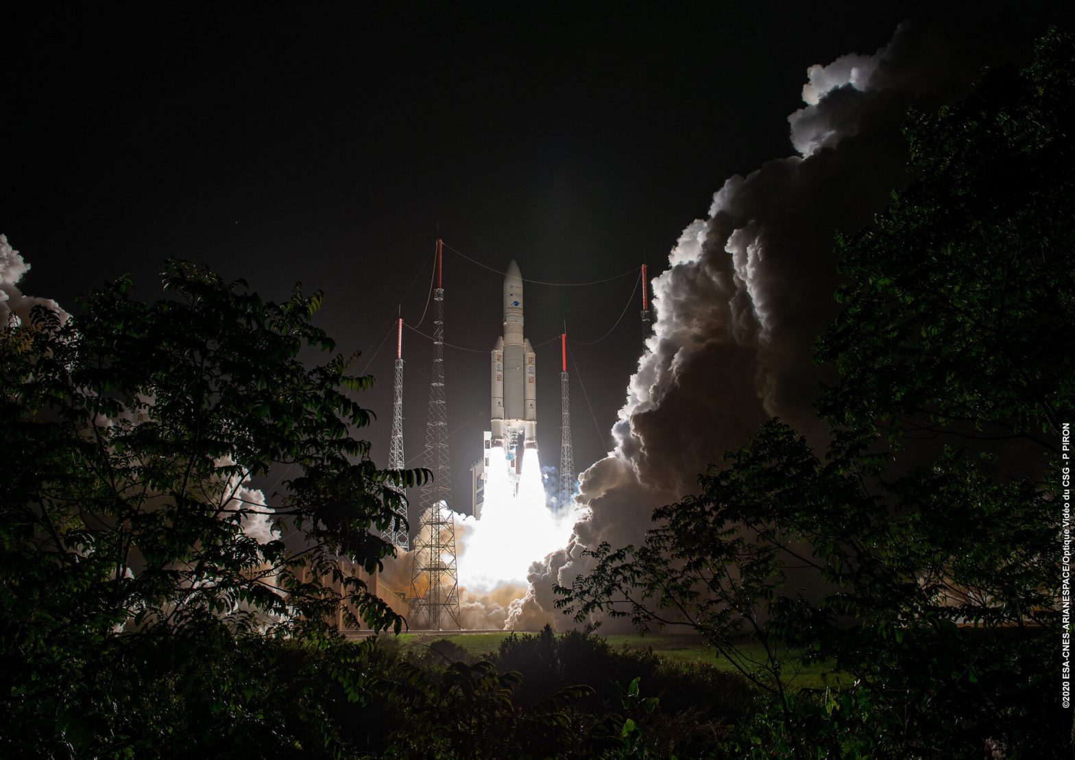 Launched into space
