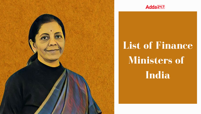 List Of Finance Ministers Of India 1946 To 2023
