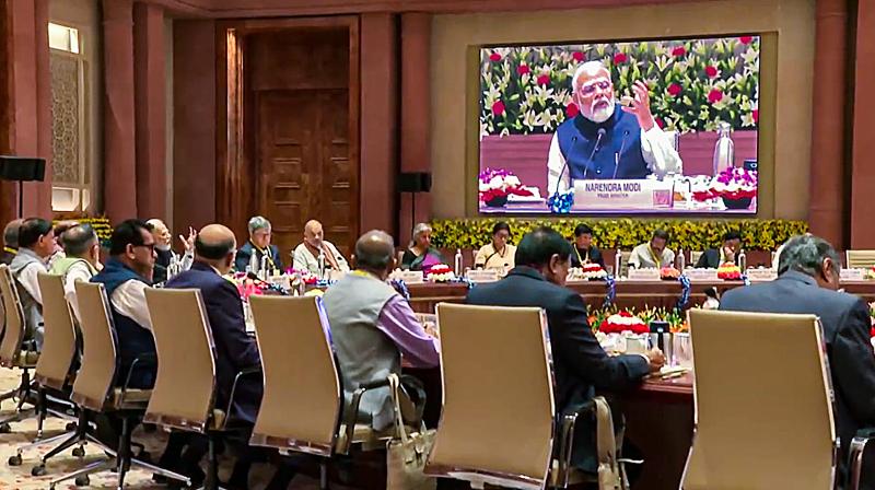 The sixth meeting of the Governing Council of NITI Aayog was held