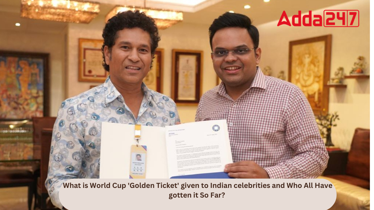 What is World Cup 'Golden Ticket' given to Indian celebrities and who are the recipients?