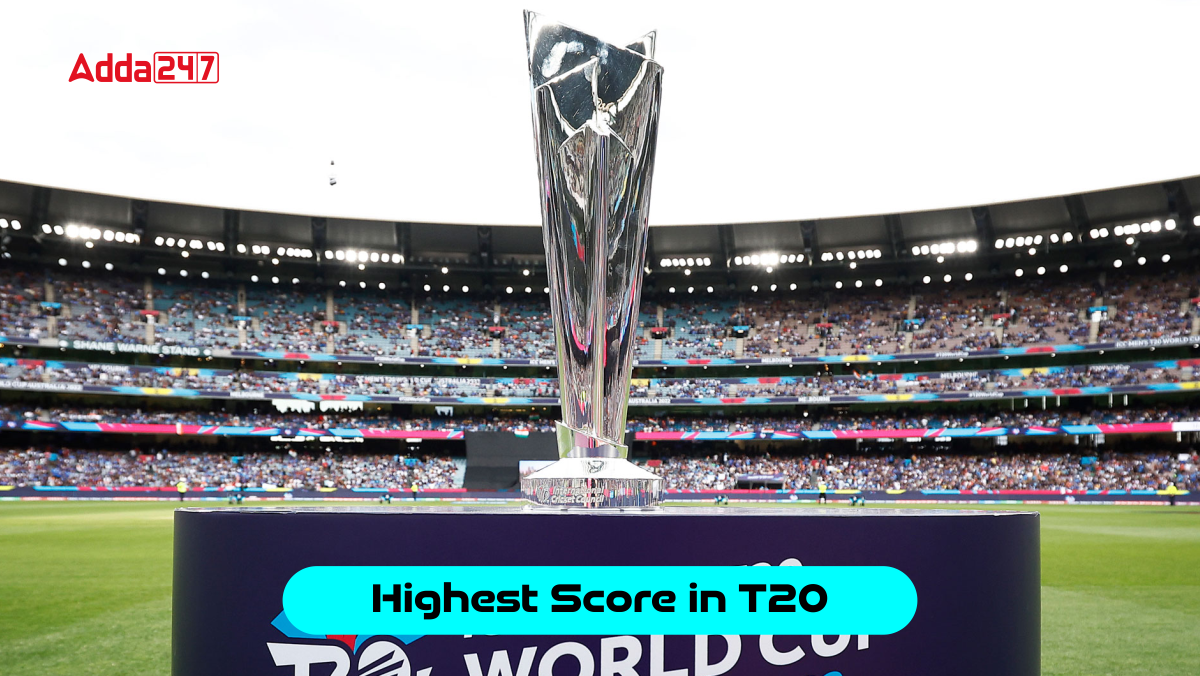 Highest score in t20 twenty 20 