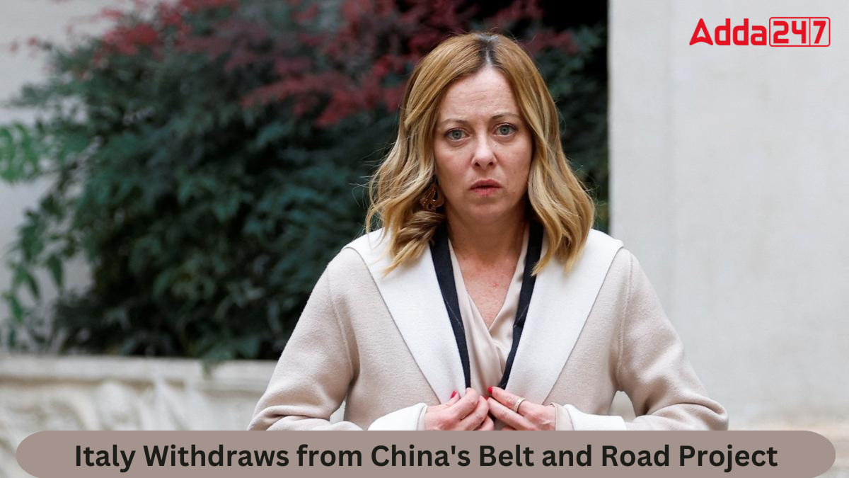 Italy Withdraws from China's Belt and Road Project
