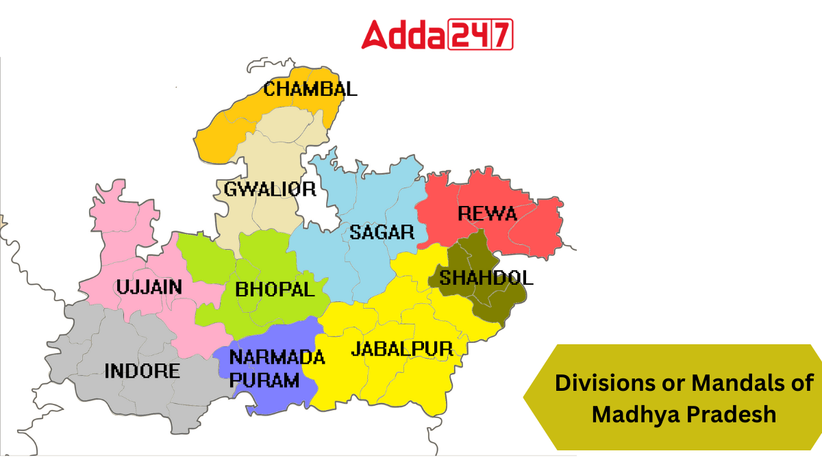 Divisions or Mandals of Madhya Pradesh
