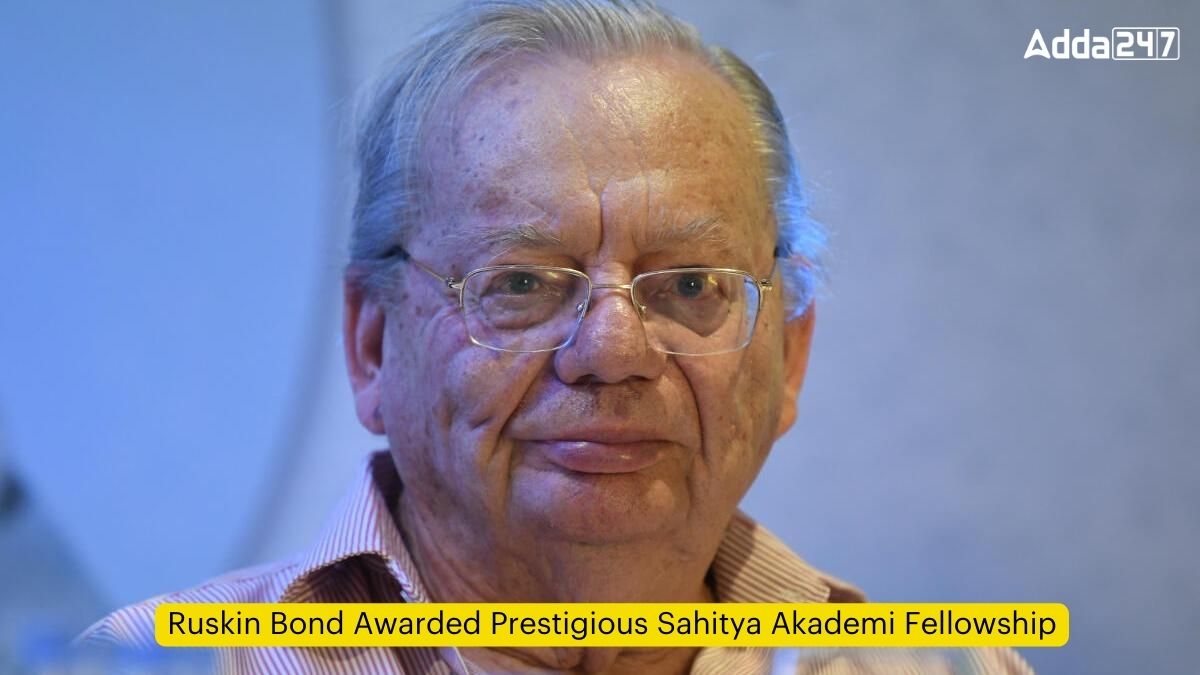 Ruskin Bond Awarded Prestigious Sahitya Akademi Fellowship