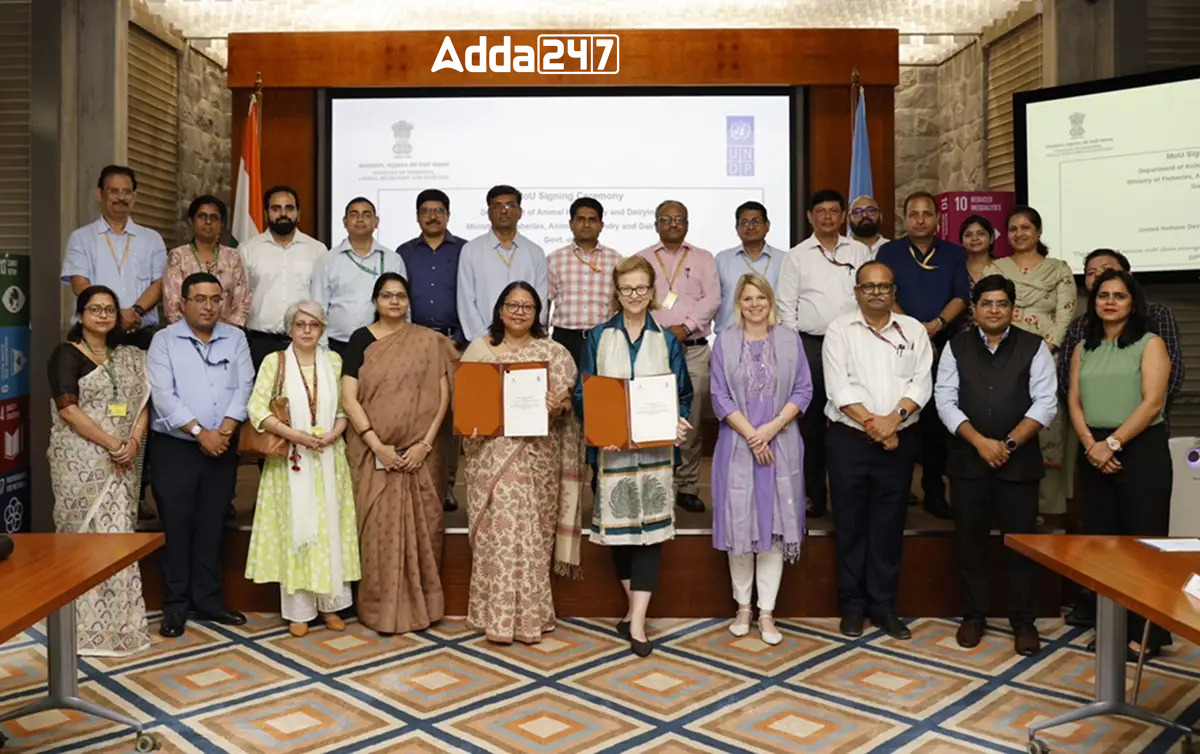 DAHD & UNDP MoU on Digitalisation of Animal Vaccine Cold Chain Management