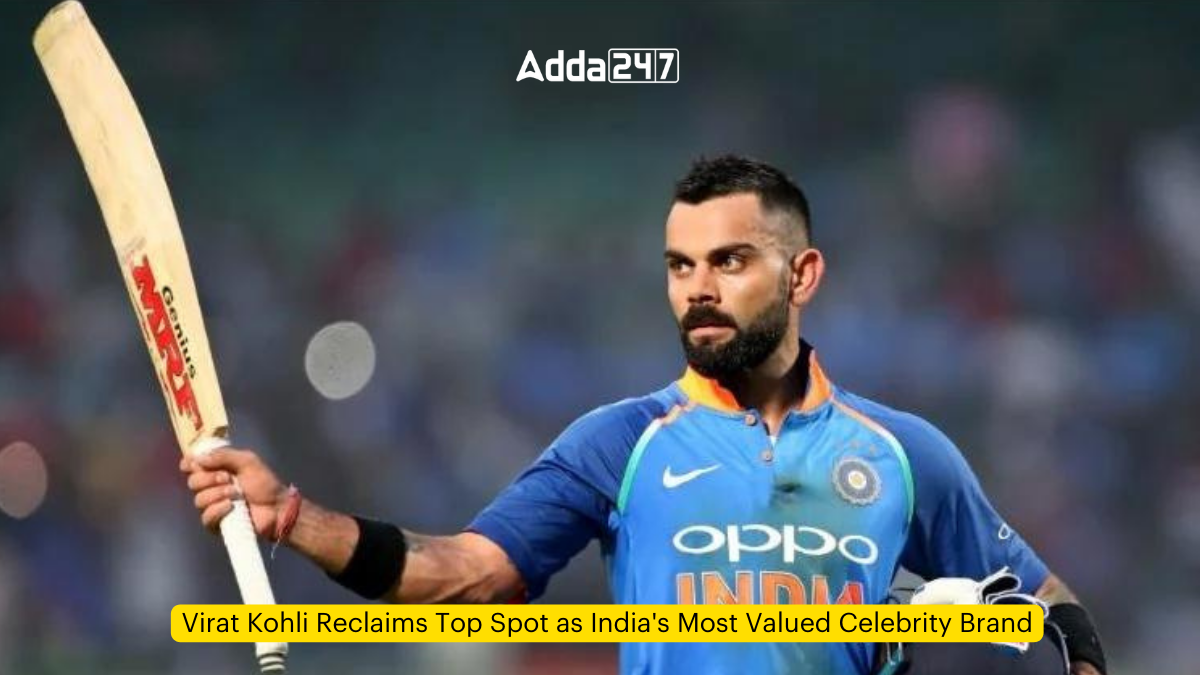 Virat Kohli Reclaims Top Spot as India's Most Valued Celebrity Brand