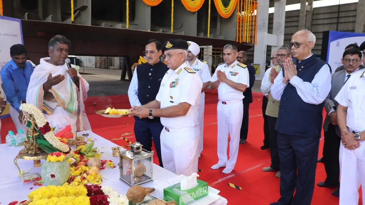 Keel Laying of Second Fleet Support Ship (FSS) for Indian Navy