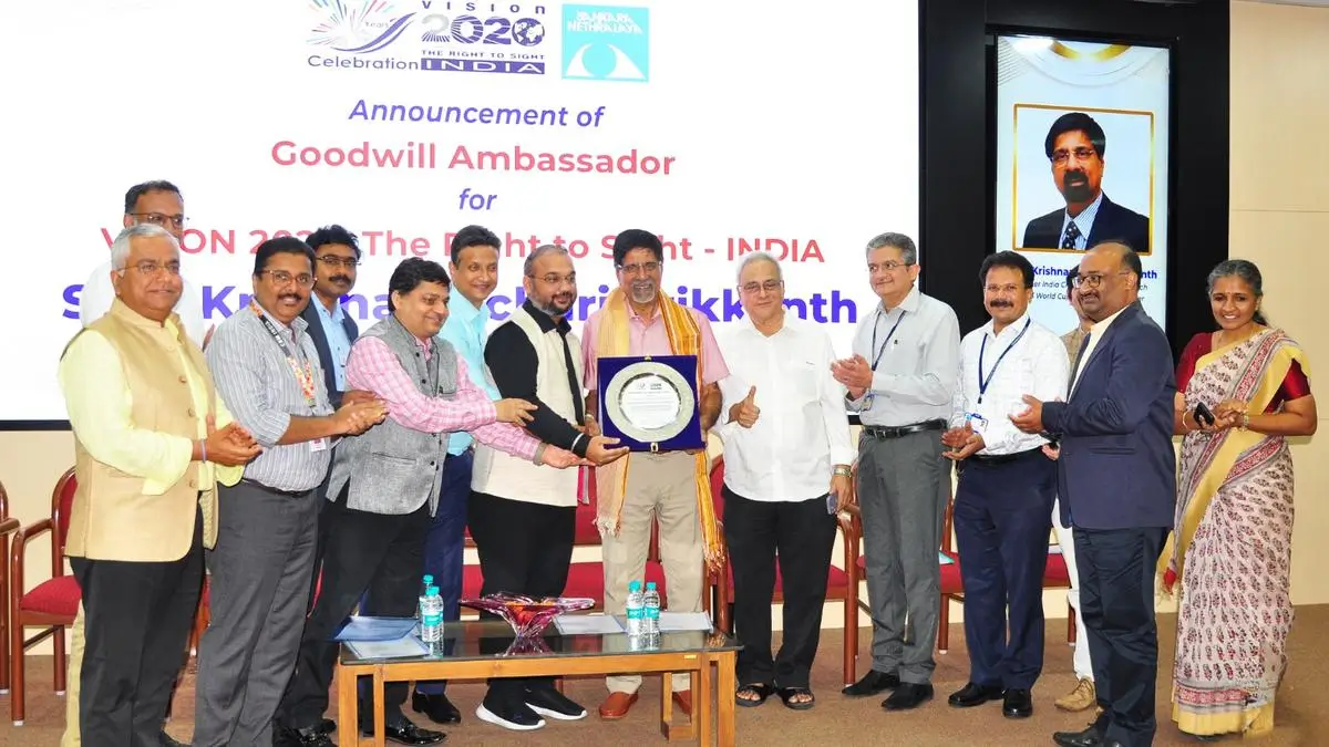 Krishnamachari Srikkanth Named Goodwill Ambassador of VISION 2020 India to Combat Avoidable Blindness