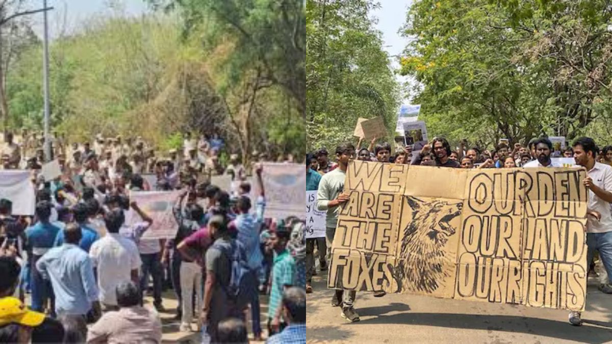 Kancha Gachibowli Land Controversy Protest All You Need To Know