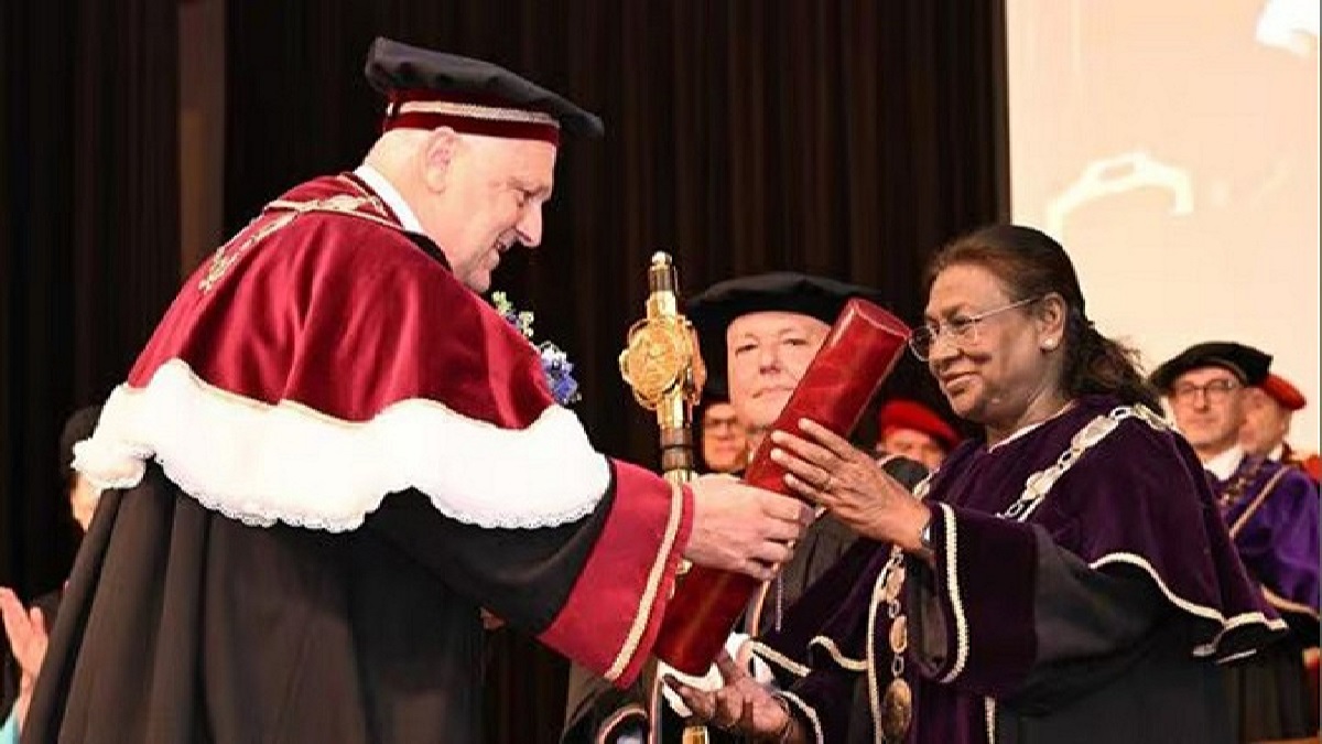 President Droupadi Murmu Conferred Honorary Doctorate in Slovakia
