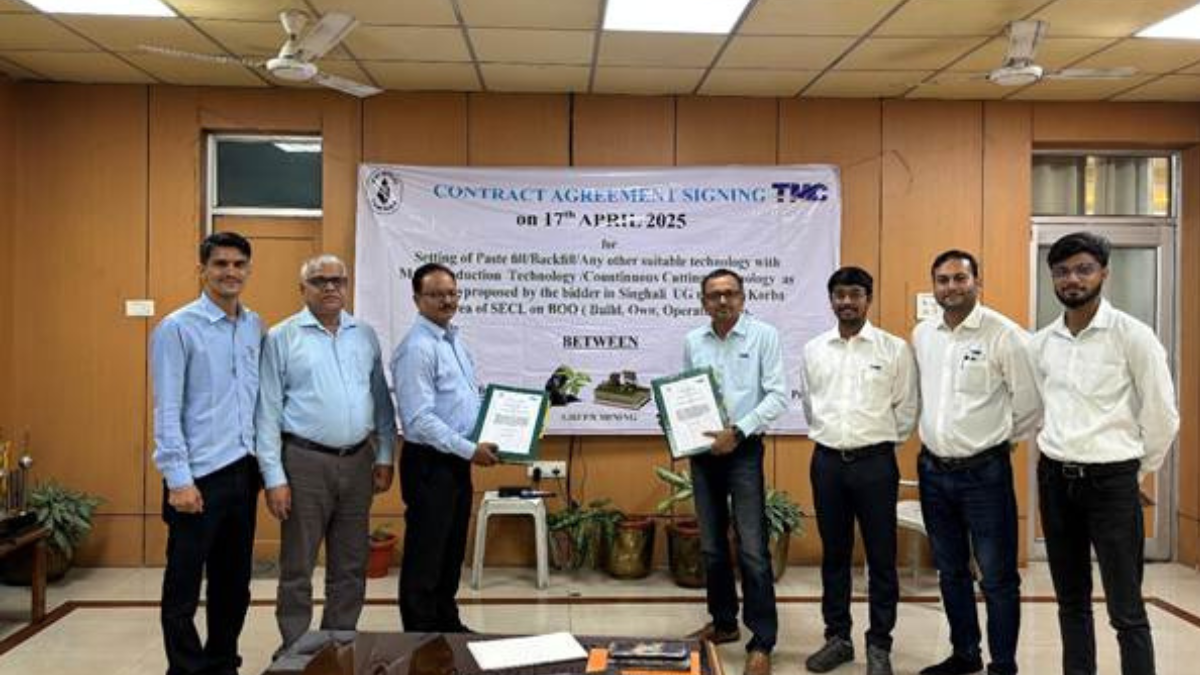 SECL Pioneers Paste Fill Technology for Sustainable Coal Mining in India