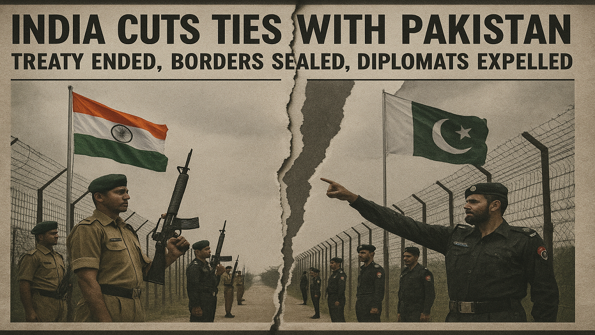 India Cuts Ties with Pakistan: Treaty Ended, Borders Sealed, Diplomats Expelled