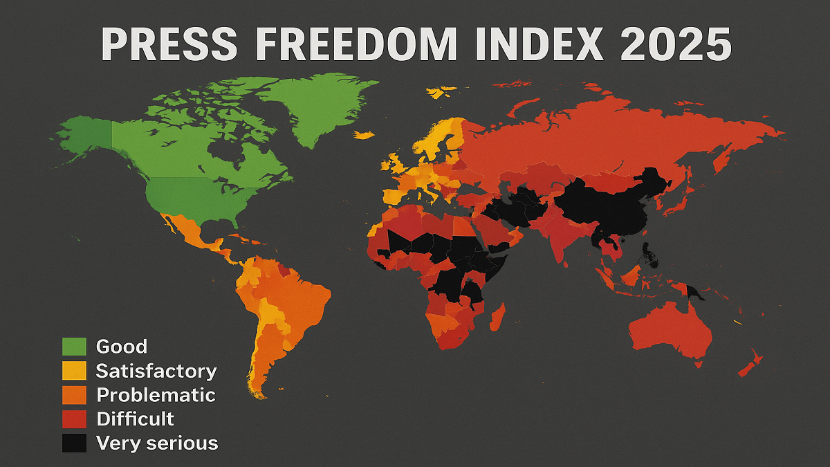 Top 10 Best and Worst Countries For Press Freedom Index 2025