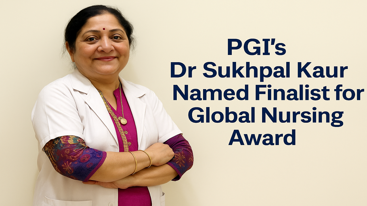 PGI’s Dr Sukhpal Kaur Named Finalist for Global Nursing Award
