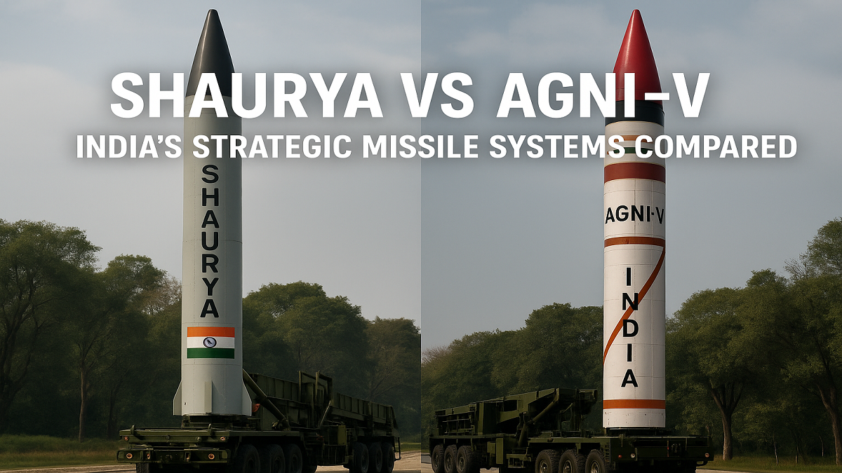 Shaurya vs Agni-V: India’s Strategic Missile Systems Compared