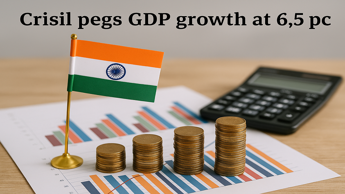 India’s GDP Growth Forecast at 6.5% for FY26: Crisil
